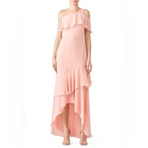 Parker Pink Sharon One Shoulder Gown